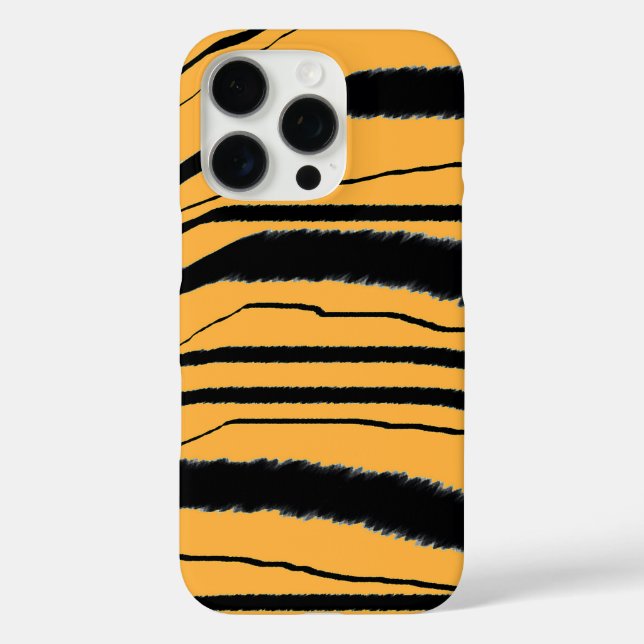 Tiger Print  iPhone 16 Pro Hülle (Rückseite)