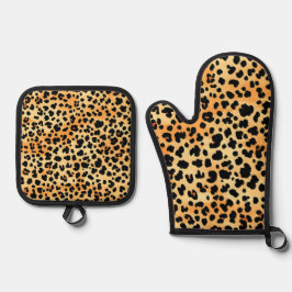 Tiger Print Kitchen Set