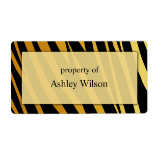Tiger Print Labels