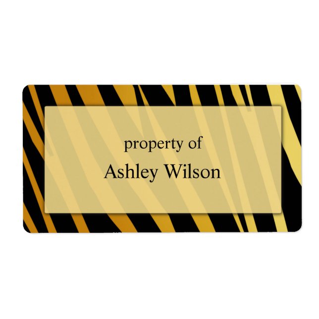 Tiger Print Labels (Vorne)