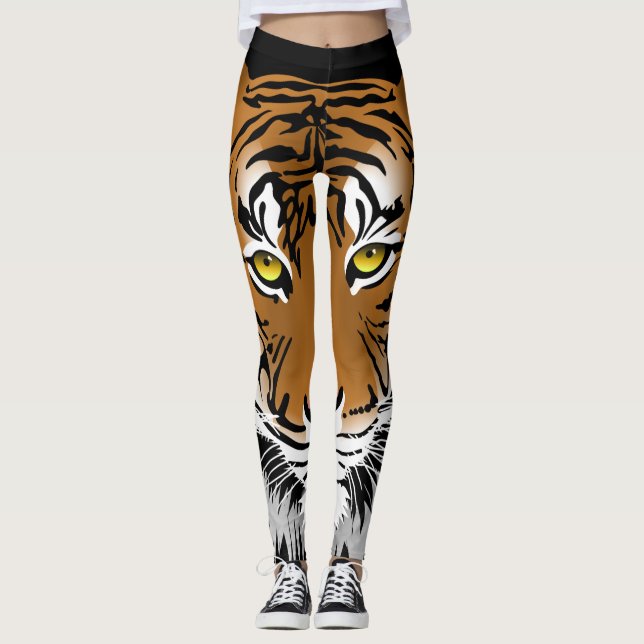 Tiger Print Leggings (Vorderseite)