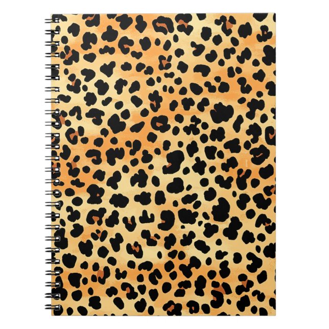 Tiger Print Notebook Notizblock (Vorderseite)
