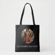 | Tiger Print Öko-freundliche Canvas-Tasche