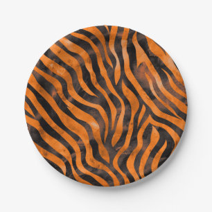 Tiger Print Pappteller