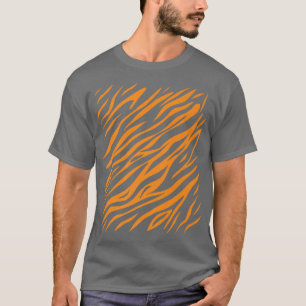 Tiger Print Pattern Halloween Kostümtier T-Shirt