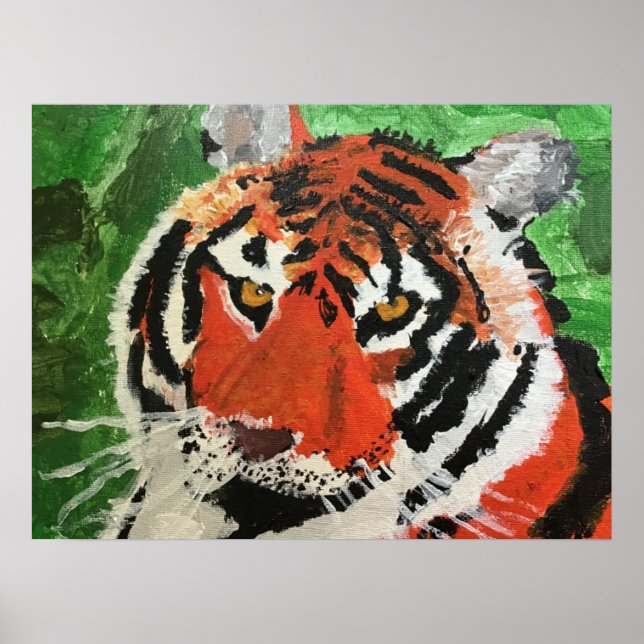 Tiger Print Poster (Vorne)