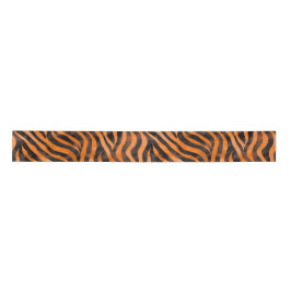 Tiger Print Satinband