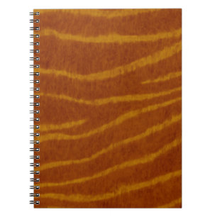Tiger Print Spiral Notebook Notizblock