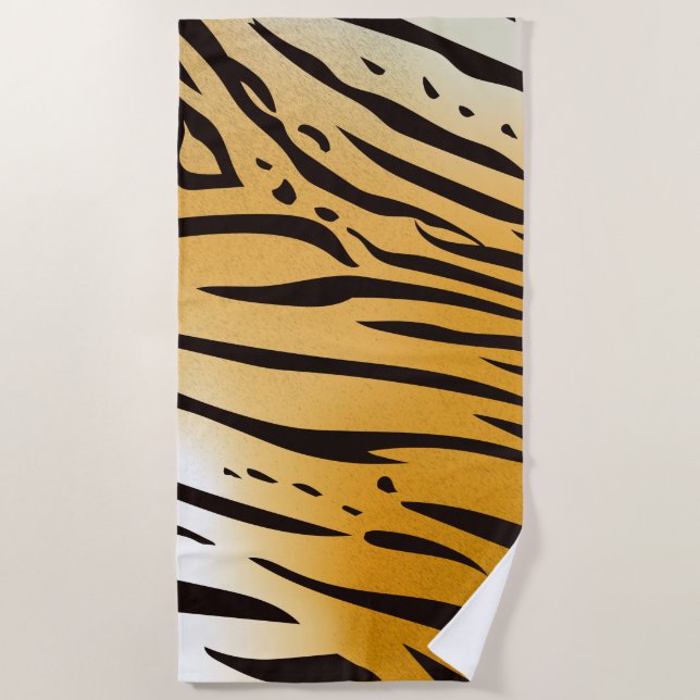 Tiger Print Strandtuch (Vorderseite)