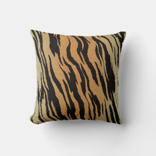 Tiger Print Throw Kissen