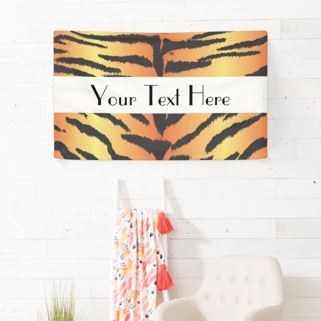 Tiger Print, Tiger Streifen, Tierdruck, Dschungel Banner (Insitu)
