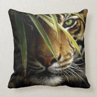 Tiger-quadratisches Wurfs-Kissen Kissen