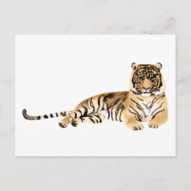 Tiger-Riegel Postkarte (Vorderseite)