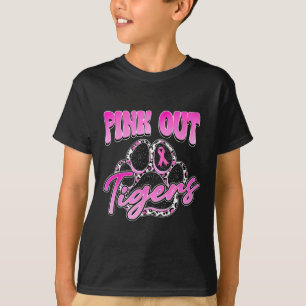 Tiger rocken Fußball gegen Brustkrebs-Frau T-Shirt