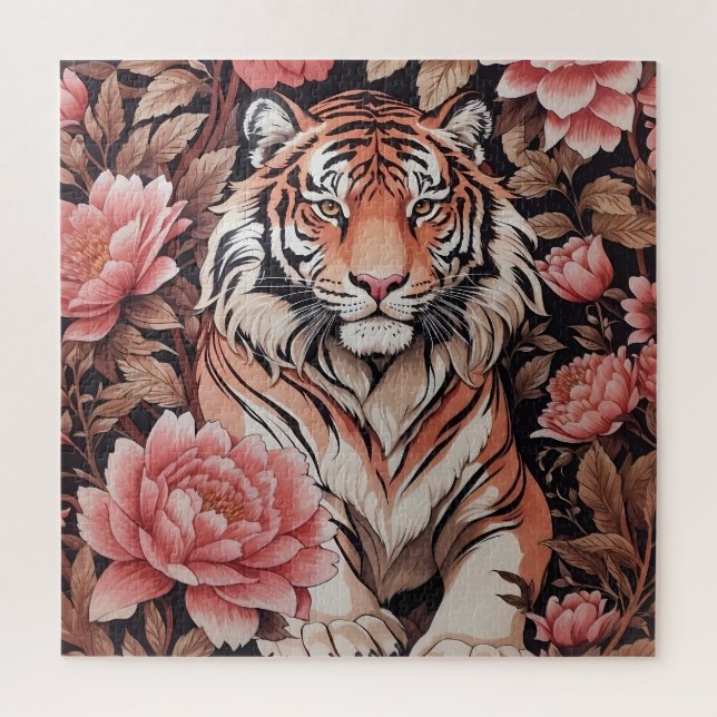 Tiger-Rosa-Blume (Vertikal)