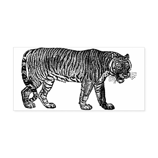 Tiger Rubber Briefmarke Gummistempel (Prägung)