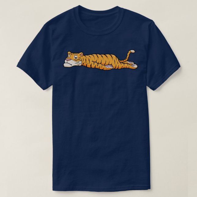 Tiger ruht T-Shirt (Design vorne)