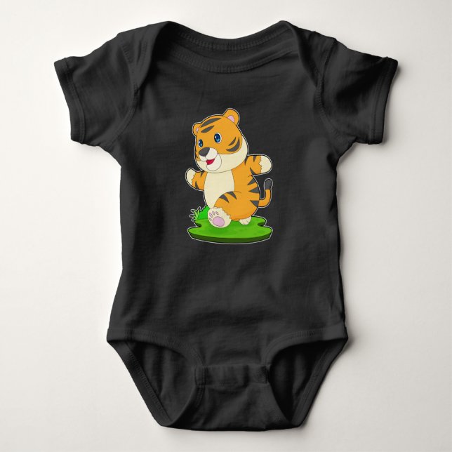 Tiger Runner Sports Baby Strampler (Vorderseite)