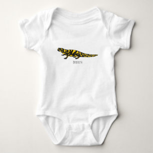Tiger-Salamander-Cartoon Baby Strampler