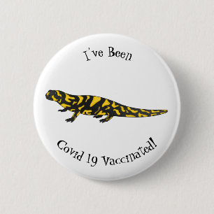 Tiger-Salamander-Cartoon Button