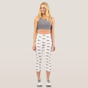 Tiger-Salamander-Cartoon Capri Leggings