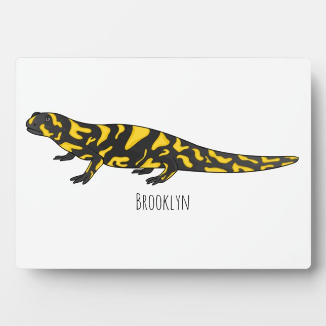 Tiger-Salamander-Cartoon Fotoplatte (Vorderseite)
