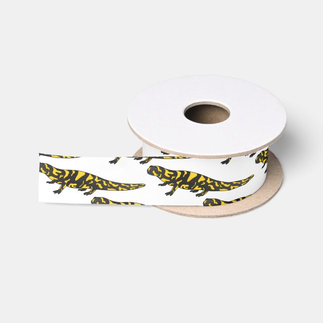 Tiger-Salamander-Cartoon Satinband (Spule)