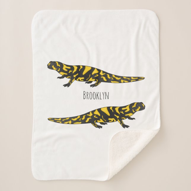 Tiger-Salamander-Cartoon Sherpadecke (Vorderseite)