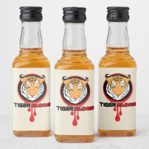 Tiger Sang Taste Liqueur Étiquette bouteille