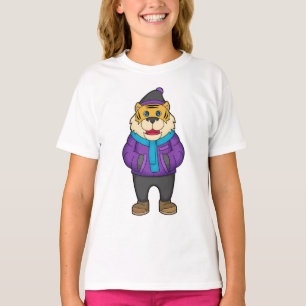Tiger Scarf Beanie T-Shirt