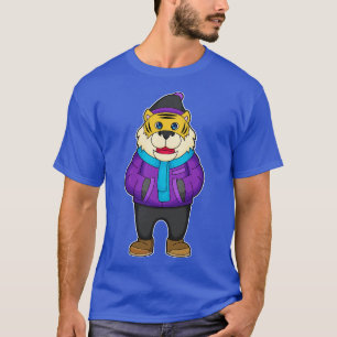 Tiger Scarf Beanie T-Shirt