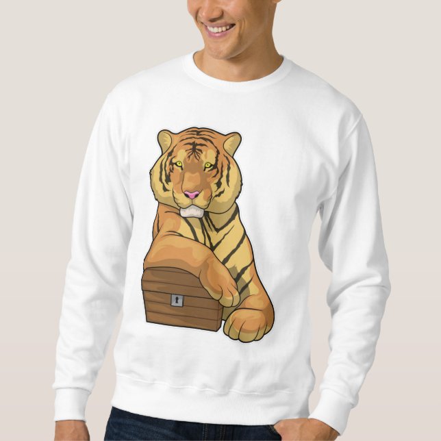 Tiger Schatztruhe Sweatshirt (Vorderseite)