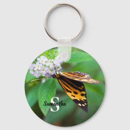 Tiger-Schmetterling-Tastenanschlag Schlüsselanhänger