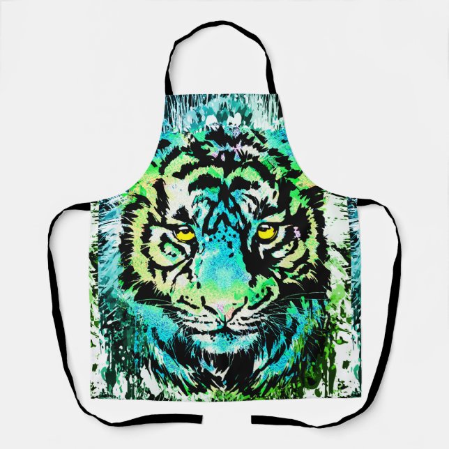 Tiger-Schürze - Tiger-Augen-Schürze Schürze (Vorderseite)