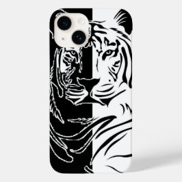 Tiger Schwarz-weiß Case-Mate iPhone 14 Hülle