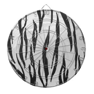 Tiger-Schwarz-Weiß-Druck Dartscheibe