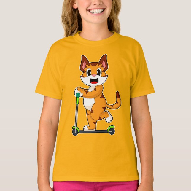 Tiger Scooter T-Shirt (Vorderseite)