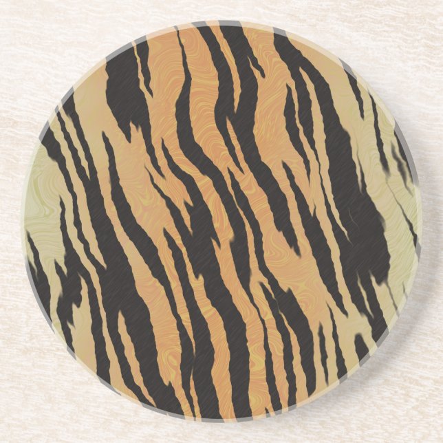 Tiger seamless pattern texture background sandstein untersetzer (Vorne)