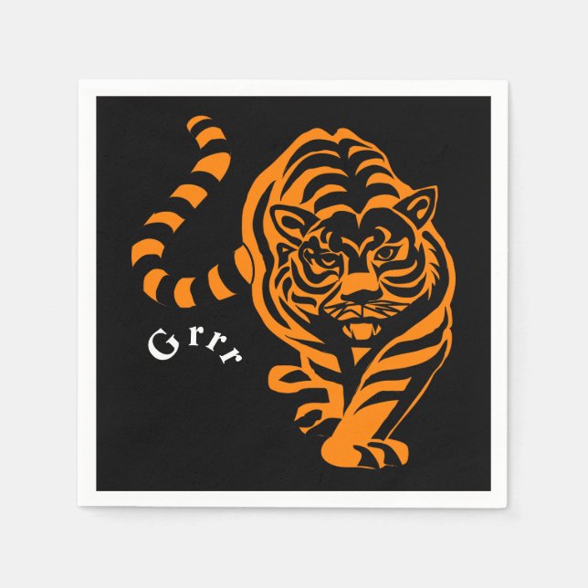 Tiger Serviette (Vorderseite)
