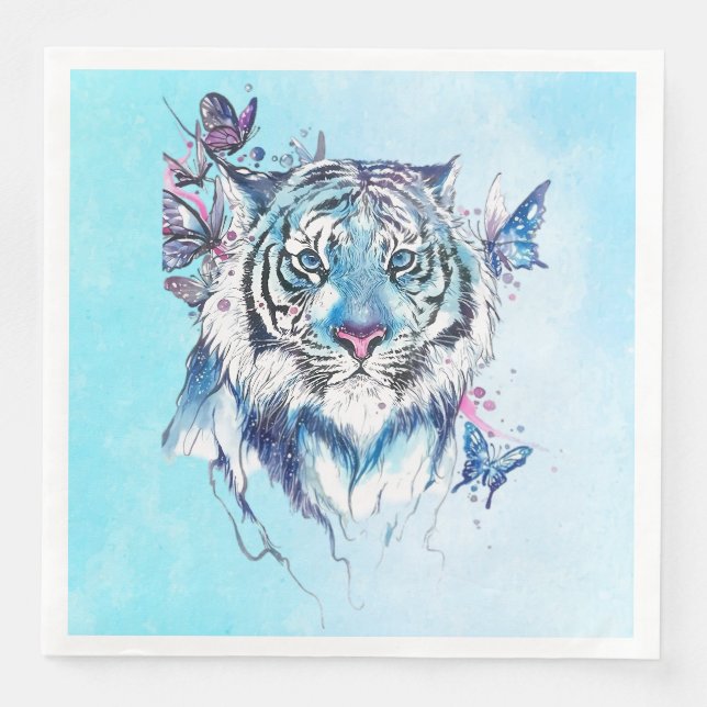 Tiger Serviette (Vorderseite)