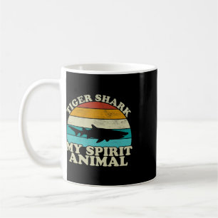 Tiger Shark Mein Seelentier - Vintage Fisch Angeln Kaffeetasse