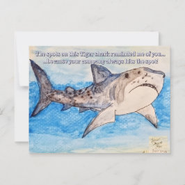 Tiger Shark Postkarte