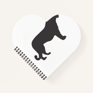 Tiger-Silhouette Notizbuch
