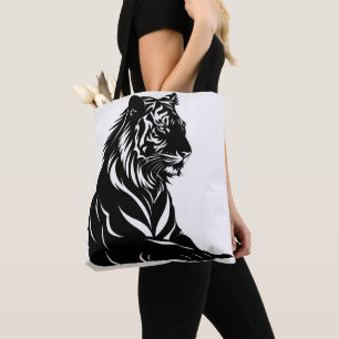 Tiger-Silhouette Tasche
