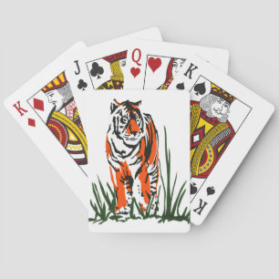 Tiger Silkscreen Spielkarten