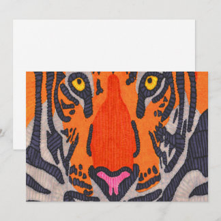 Tiger (Single) - Grußkarte Feiertagskarte