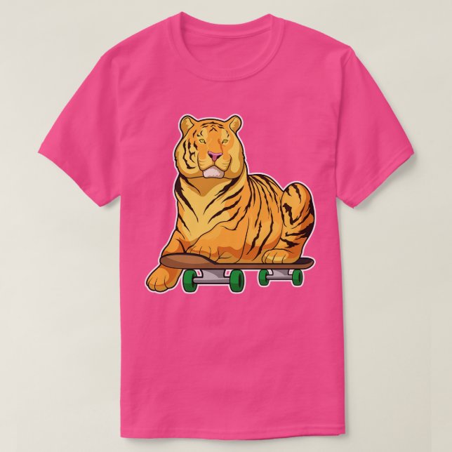 Tiger Skater Skateboard 2 T-Shirt (Design vorne)