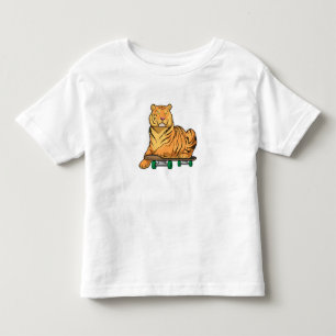 Tiger Skater Skateboard Kleinkind T-shirt