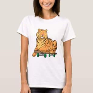 Tiger Skater Skateboard T-Shirt