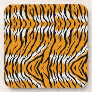 Tiger Skin Animal Print Design Getränkeuntersetzer